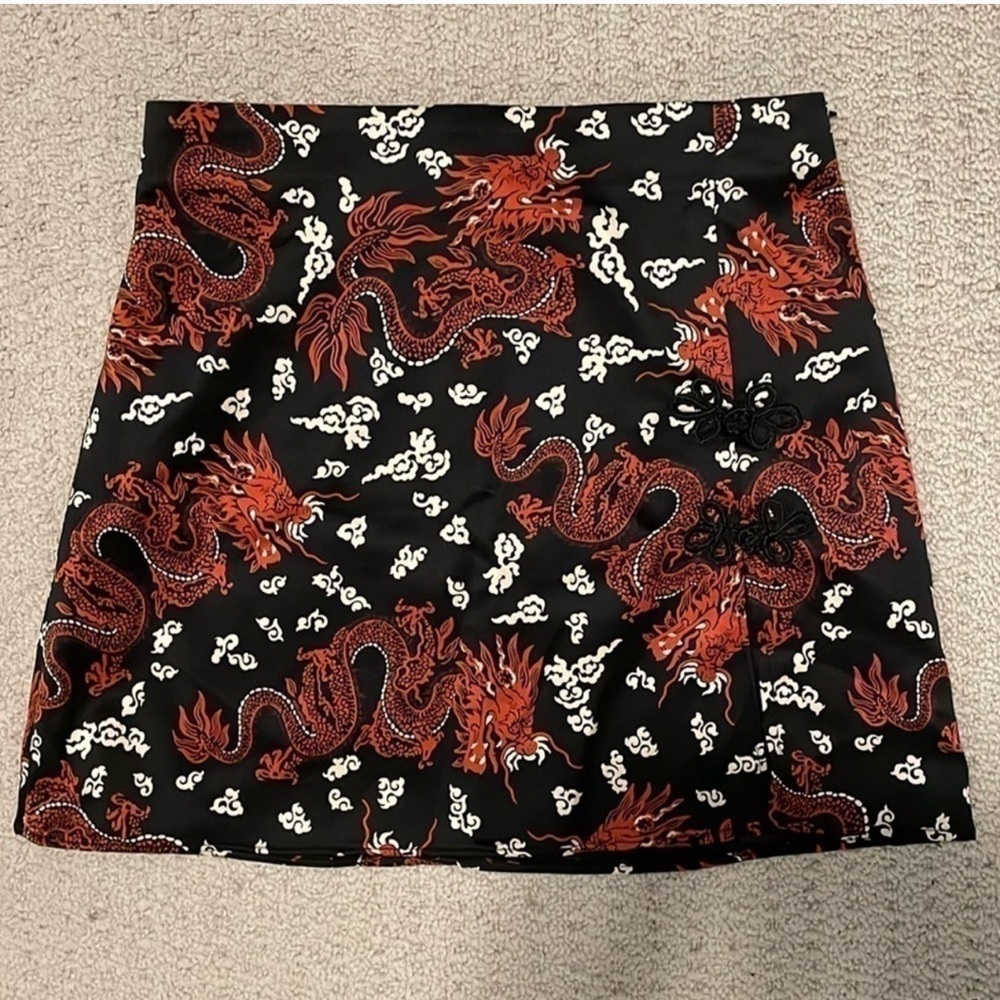 Zara Printed skirt with slit